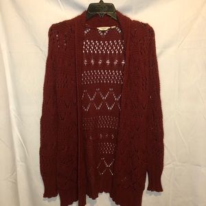 Lucky Brand Open Knit Cardigan